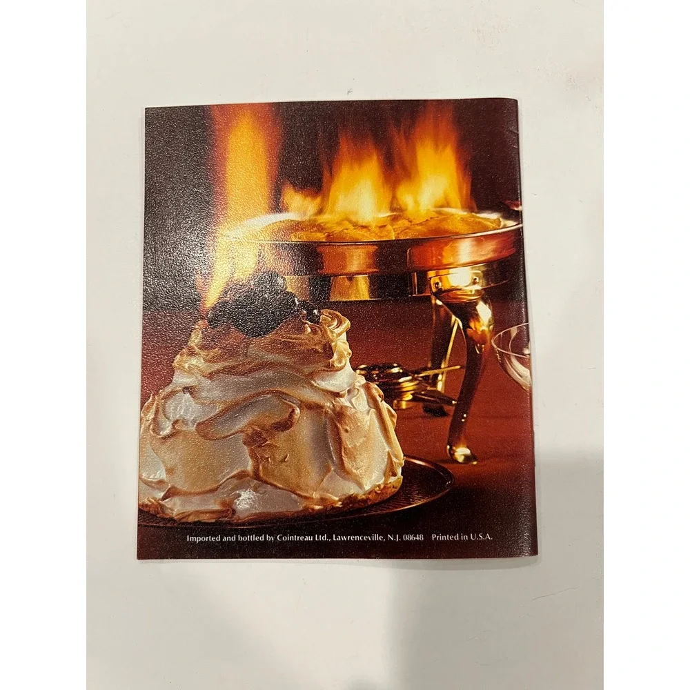 Vintage Cointreau Secrets of Flaming Desserts‎ Recipe Booklet Flambe Cookbook